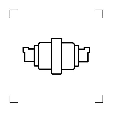 Galet inférieur CASE 450C