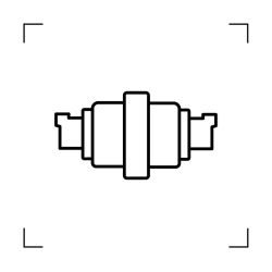Galet inférieur HYUNDAI ROBEX 55-7A (SN : 0 à 150)