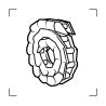 Chaîne acier nue de Pousseur CATERPILLAR D5 Serie 62J 1-654 Chaîne acier nue de Pousseur CATERPILLAR D5 Serie 62J 1-654