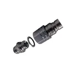 Raccord Push Pull mâle 3/4 anti-pollution à clapet plat