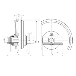 Roue folle C0004554