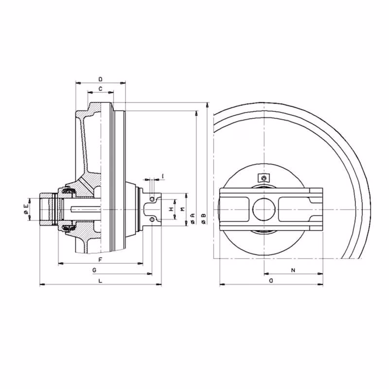 Roue folle C0004762