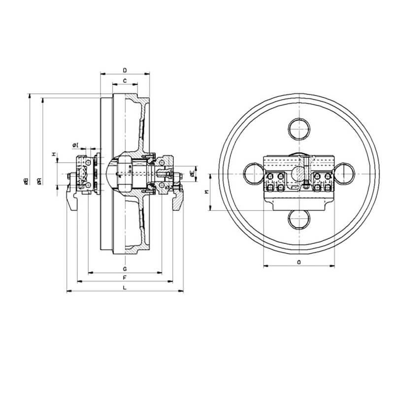 Roue folle C0004881