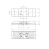 Patin caoutchouc CityPad - Pas 135 x L400 - 104x80x46mm M12