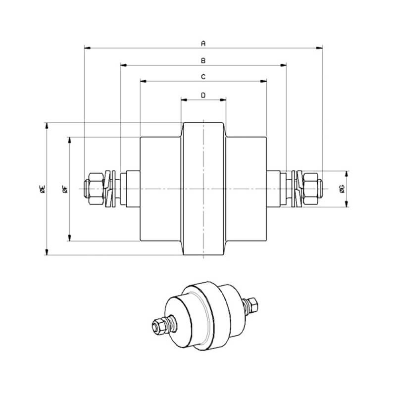 Galet inférieur C0001557