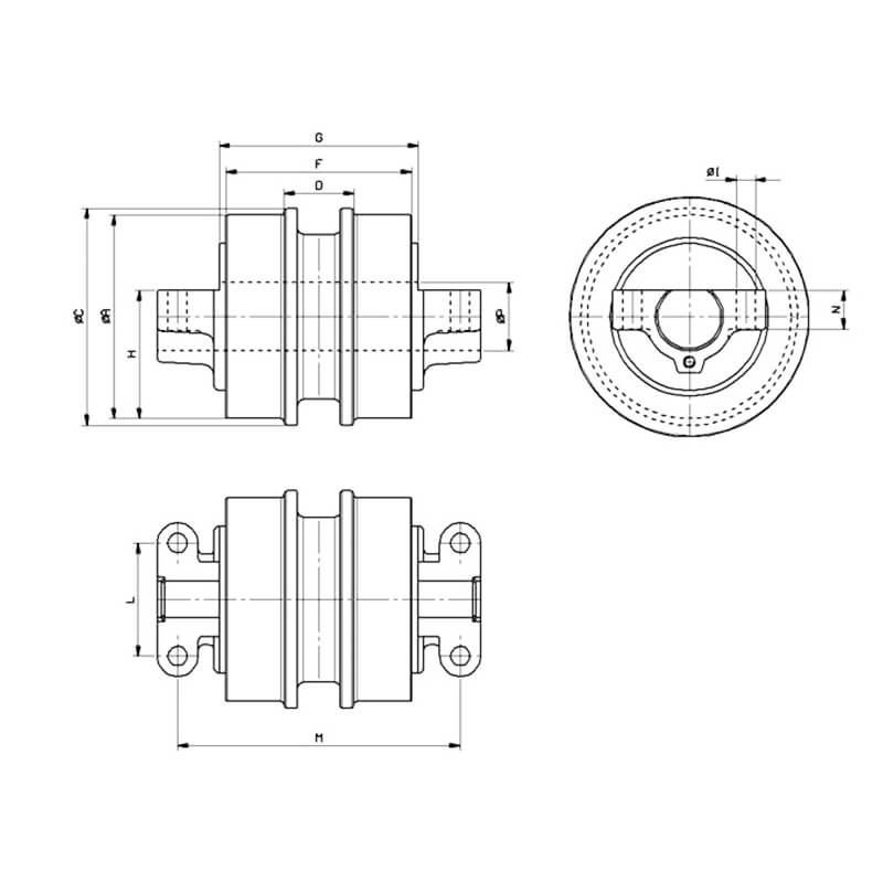 Galet inférieur C0001610