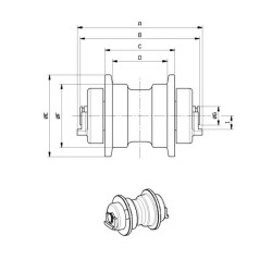 Galet inférieur C0001623