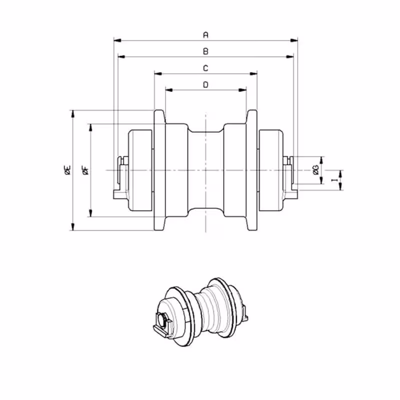 Galet inférieur C0001641