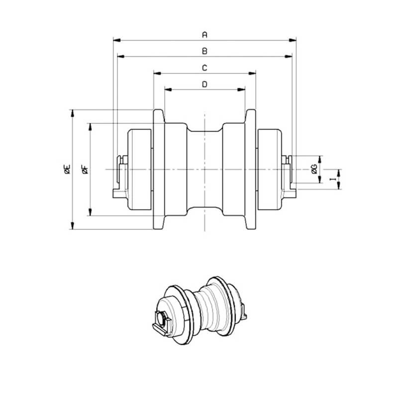 Galet inférieur C0001648