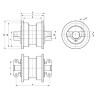 Galet inférieur C0001655