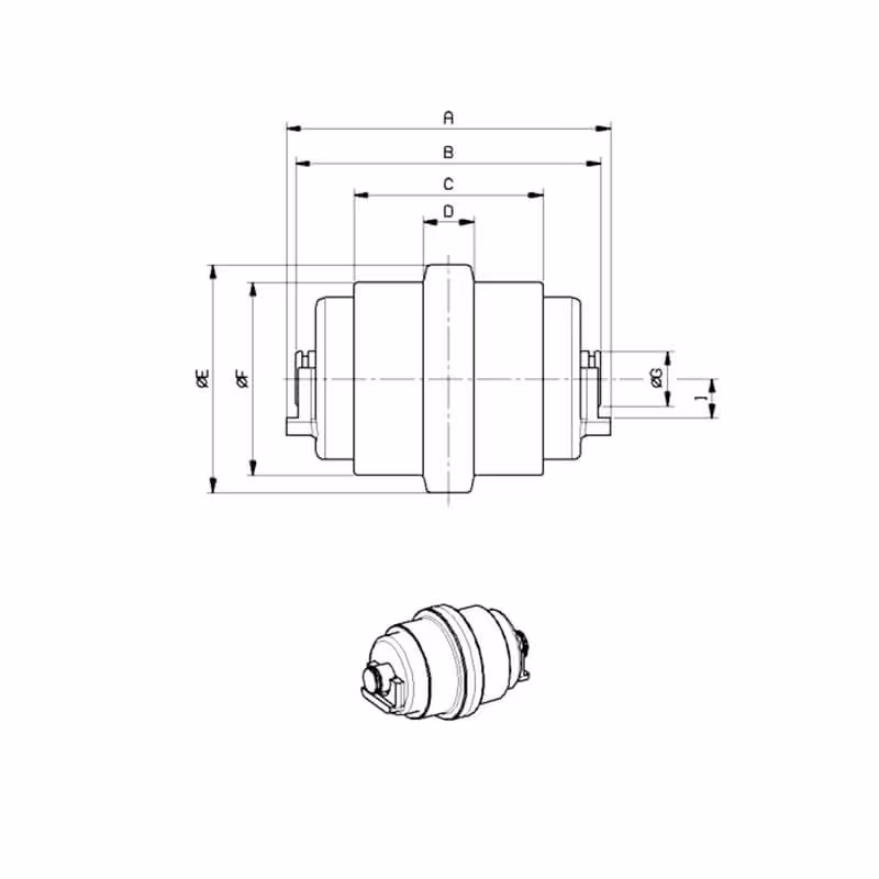 Galet inférieur C0004912