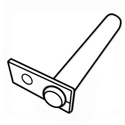 Axe adaptable KOMATSU 20P-70-71121