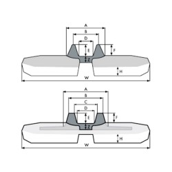 Chenille caoutchouc YANMAR VIO38-6B - 300x52,5Kx88