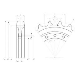 Barbotin VOLVO ECR58D SN : 210001-210500