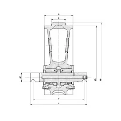 Roue folle TAKEUCHI TB216