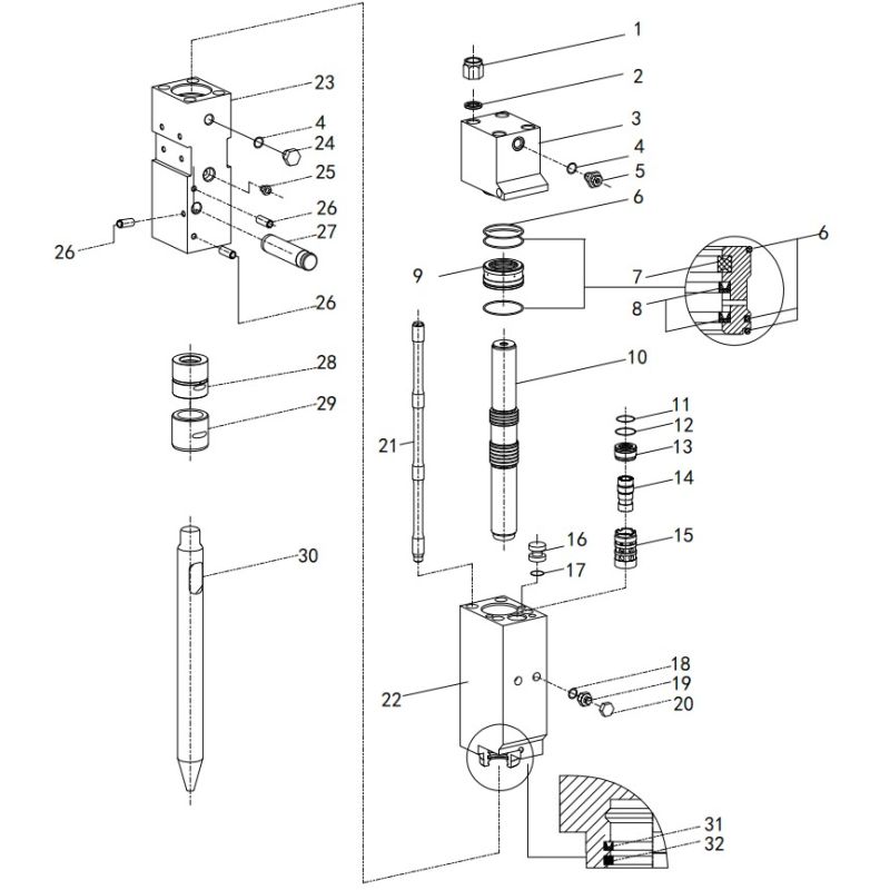 Clavette - retenue pour BRH Accort® RCK-300