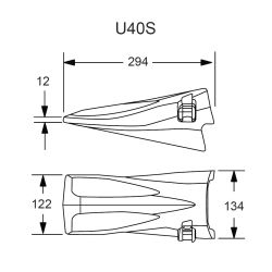 Dent U40S Esco Ultralok