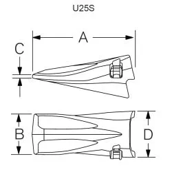 Dent U25S Esco Ultralok