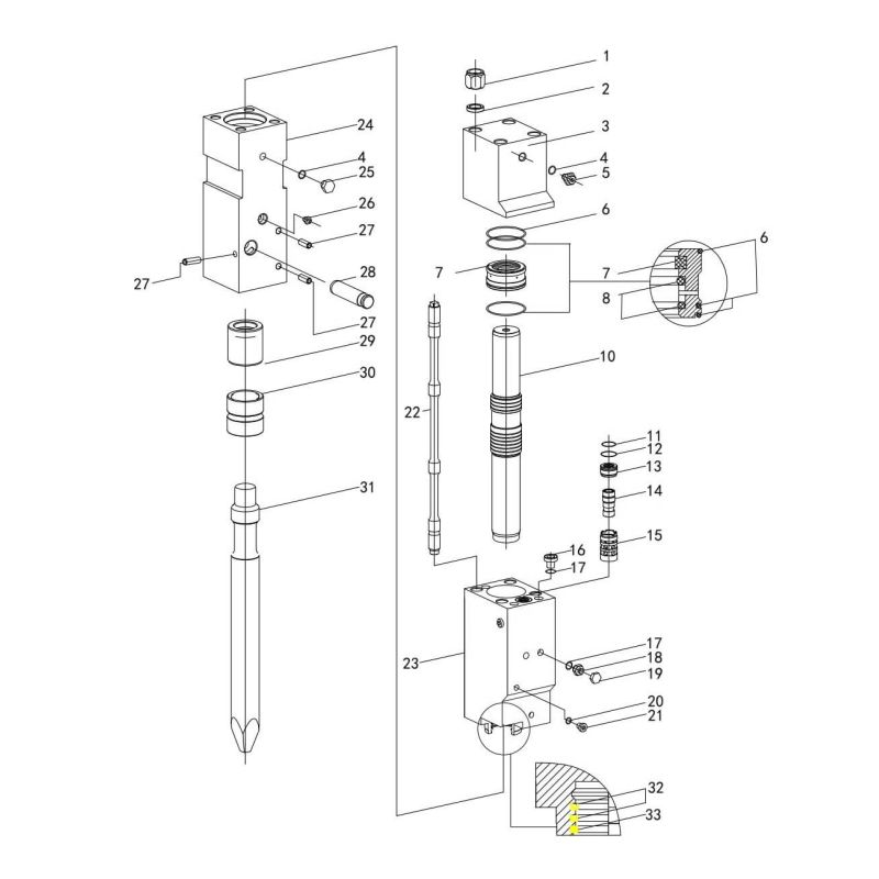 Soupape complète pour BRH Accort® RCK-400