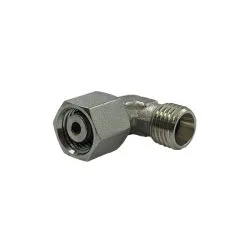 Raccord hydraulique coudé BSP mâle 1/4 vers BSP 1/4 femelle
