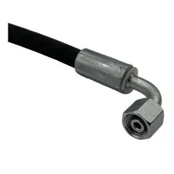 Flexible hydraulique coudé écrou tournant 1/4 BSP 224 bars
