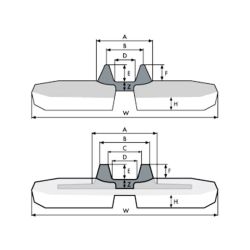 Chenille caoutchouc JCB 85 Z-1-T2 - 450x81.5Nx78