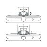 Chenille caoutchouc JCB 57C-1 - 400x72.5Wx74