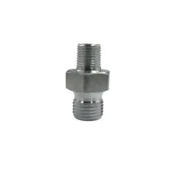 Raccord hydraulique 1/8'' mâle BSP vers 1/4'' mâle BSP