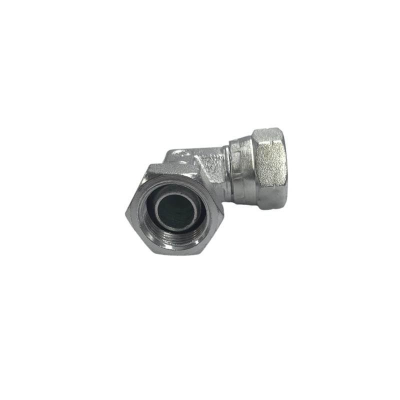 Raccord hydraulique 1/2'' femelle BSP vers 1/2'' femelle BSP coudé