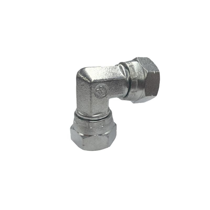 Raccord hydraulique 1/2'' femelle BSP vers 1/2'' femelle BSP coudé