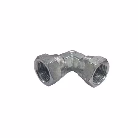 Raccord hydraulique 1/2'' femelle BSP vers 1/2'' femelle BSP coudé