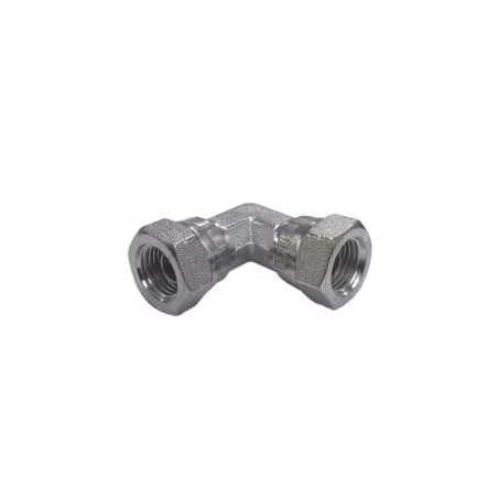 Raccord hydraulique 1/4'' femelle BSP vers 1/4'' femelle BSP coudé