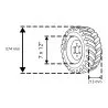 Pneu de mini-chargeur 23x8.50 - 12 / 8 PLIS - MT