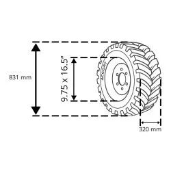 Pneu de mini-chargeur 12X16.5 - 12 PLIS - MT
