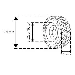 Pneu de mini-chargeur 10X16.5 - 12 PLIS - MT
