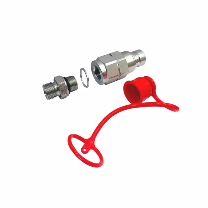 Raccord Push Pull 1/2'' mâle anti-pollution à clapet plat