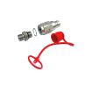 Raccord Push Pull 1/2'' mâle anti-pollution à clapet plat
