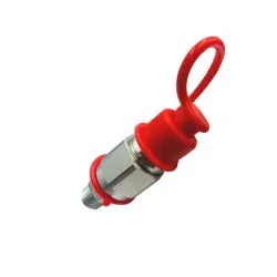 Raccord Push Pull 3/8'' mâle anti-pollution à clapet plat