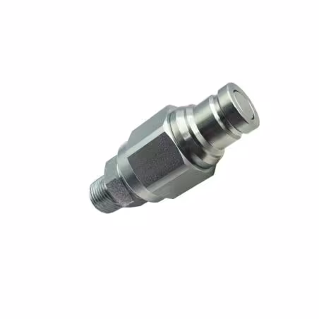 Raccord Push Pull 3/8'' mâle anti-pollution à clapet plat