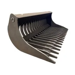 Godet râteau Accort® en 1600mm pour mini-pelle de 6 à 8T