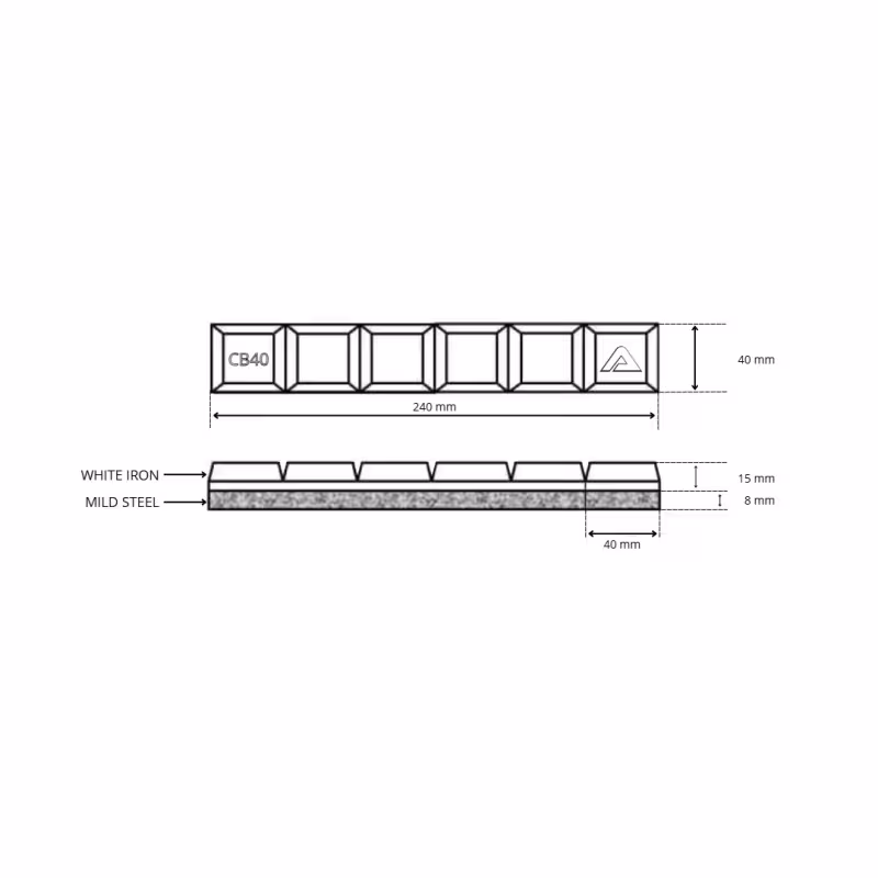 Barre de blindage Chocky Bar 240x40x23mm