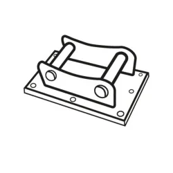 Platine boulonnée à axes pour équipements