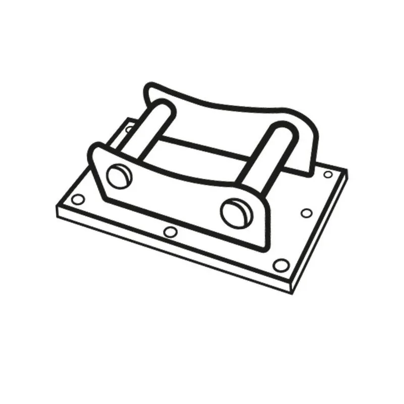 Platine boulonnée à axes pour équipements