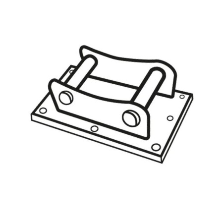 Platine boulonnée à axes pour équipements