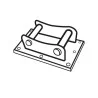 Platine boulonnée à axes pour équipements