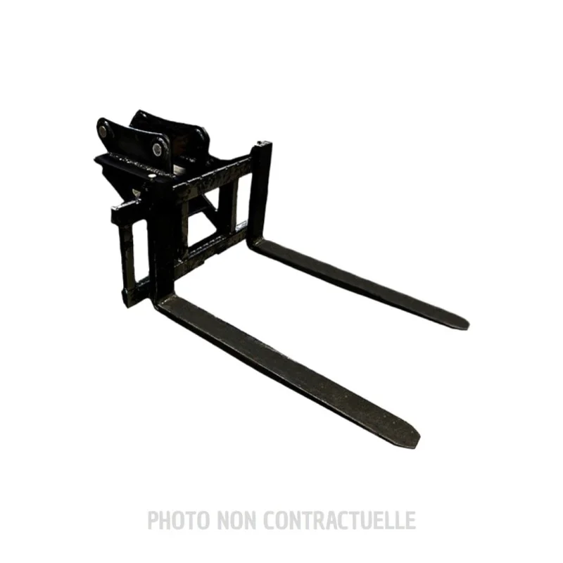 Tablier de fourches à palettes pour midi-pelle de 6 à 8 T