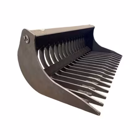 Godet râteau Accort® en 1200mm pour mini-pelle de 2,5 à 3,5T