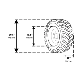 Pneu de mini-chargeur Bobcat 12X16.5 - 12 PLIS - L5