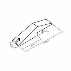 Dent Accort® E0-U à souder pour Mini-Pelle/Mini-Chargeur