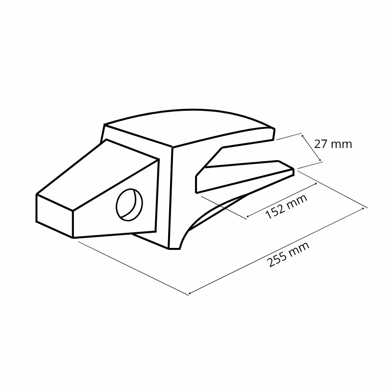 Porte-dent CAT J250 - Pour lame de 25mm